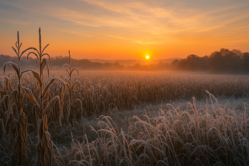 A wave of unseasonably cold air is moving across the Midwest, bringing the first widespread frost and freeze advisories of the fall season. From northern Illinois to southern Kentucky, temperatures are expected to plummet overnight into the low 30s, with some rural areas dipping below freezing by early Friday morning.
